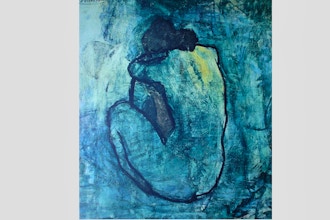 Online Acrylic Painting: Picasso Blue Nude